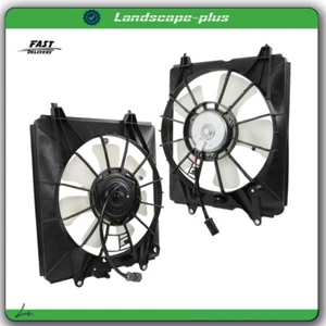 AC Condenser Radiator Cooling Fan Pair For 2010-2011 Honda CR-V CRV Left+Right - Foto 1 di 12