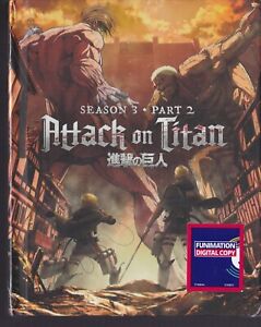 Attack on Titan Season 3 Part 2 Limited Edition (BD/DVD, 2020, 4-Disc Set)