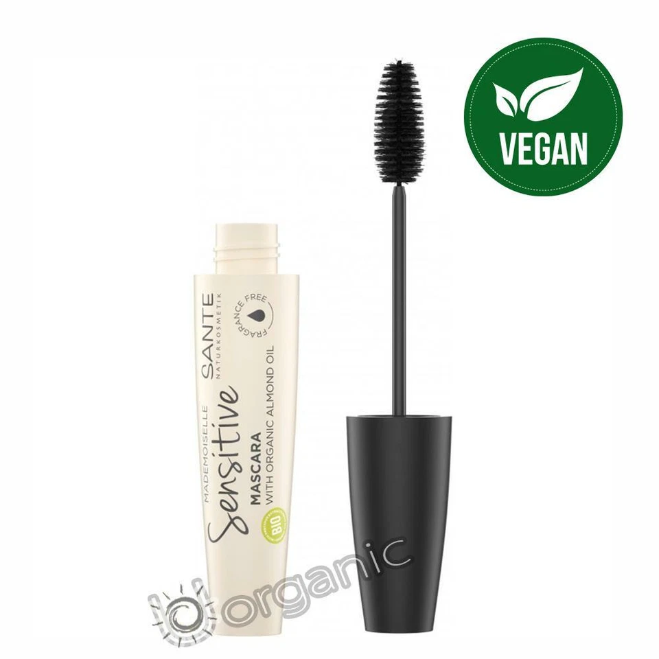 Máscara de pestañas Sante Organic Natural Mademoiselle 01 negra 12 ml para ojos sensibles Foto 1 de 1