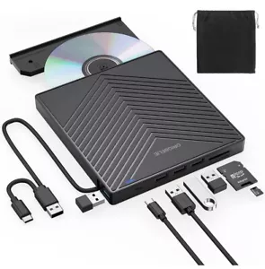 Origbelie External CD DVD Drive, Model BT669, Ultra Slim CD Burner USB 3.0 - Picture 1 of 9