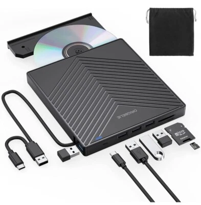 Origbelie External CD DVD Drive, Model BT669, Ultra Slim CD Burner USB 3.0  - Image 1 of 4