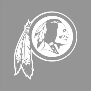 Logotipo del equipo de la NFL de los Washington Redskins 1 color calcomanía de vinilo pegatina ventana pared - Imagen 1 de 7