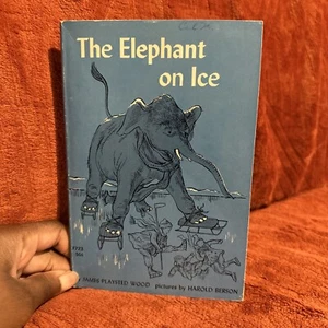 Children's Book The Elephant on Ice James Playsted Wood (1969) Vintage Paperback - Picture 1 of 9