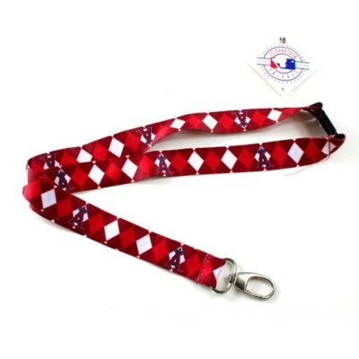 LOS ANGELES ANGELS LANYARD KEYCHAIN PATTERN DOUBLE SIDED LICENSED - Image 1 of 2