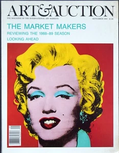 Art & Auction Magazine, Marilyn Monroe by Andy Warhol, September 1989 Cover - Foto 1 di 2