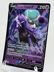 Pokémon Shadow Rider Calyrex V 074/198 CRE Chilling Reign NM - Picture 1 of 3