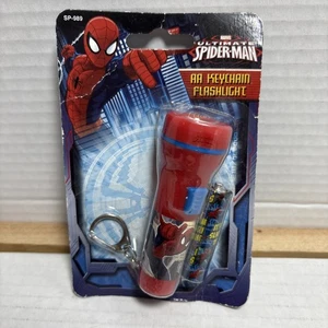 Spider-Man Taschenlampe Taschenlampe & Schlüsselanhänger Licht NEU 2012 AA Batterie - Bild 1 von 2