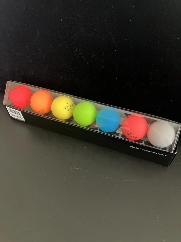 Volvik Vivid Rainbow 3 Piece Special Edition Golf Ball 7 Ball Set! Awesome!!