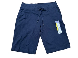 Eddie Bauer Women's  Pull On blue shorts regular size Medium, waist tie, NWT - Picture 1 of 3