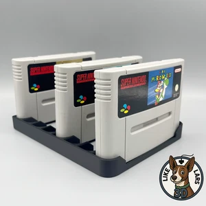 Spielehalter passend für Super Nintendo SNES Cartridge Aufsteller Spiele Ständer - Bild 1 von 11