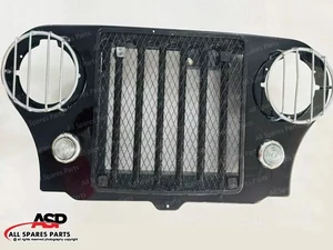 Front Grille Grill Steel Mahindra ROXOR- Custom Painted WIth Light & Mesh Guard - Picture 1 of 10