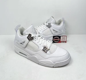 Size 13 - Jordan 4 Retro Mid Pure Money🤍 Worn Once! 10/10 Condition🧼 - Picture 1 of 10