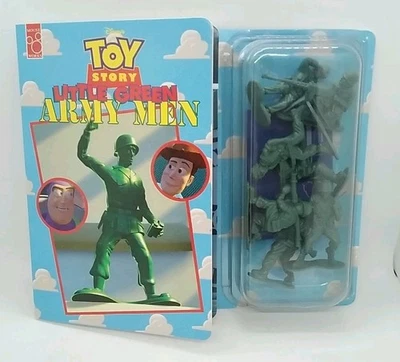 Libro de cuentos Toy Story "Little Green Army Men" con 7 figuras de Mouse Work 1996 - ¡NUEVO EN STOCK! Foto 1 de 4