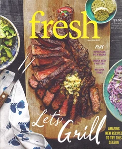 Hannaford Fresh Magazine May - June 2018 Let's Grill Homemade Pita Bread - Picture 1 of 1
