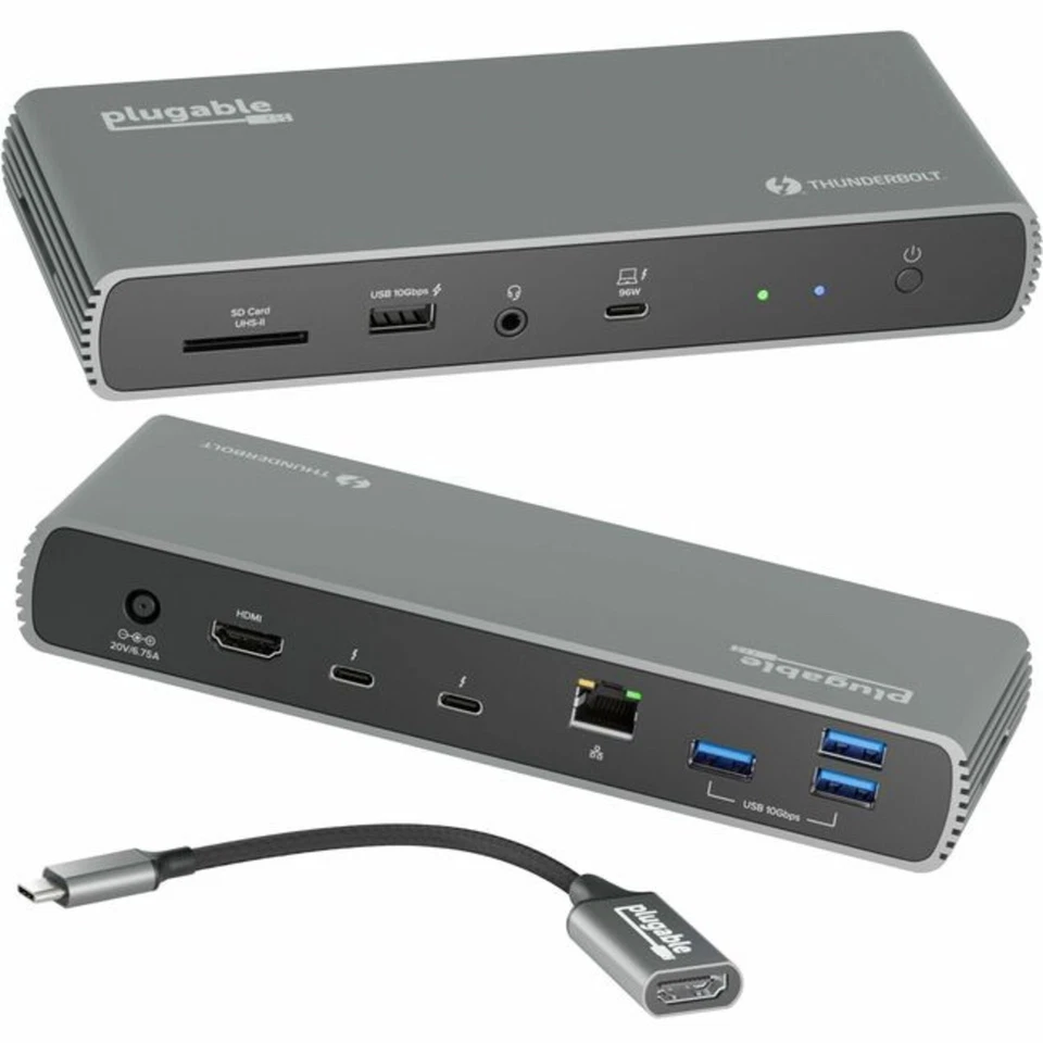 Docking station plugável - TBT4-UDX1 - Thunderbolt 4 plugável | 3x Thunderbolt - Imagem 1 de 1