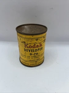Vintage Kodak Developer D-76 Powder in Can Makes 1 Quart - Picture 1 of 7