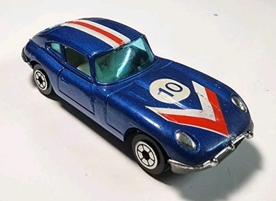 De colección Yatming #1010 Azul Jaguar 4.2 Tipo E 1/64 Diecast Difícil de Encontrar Foto 1 de 4