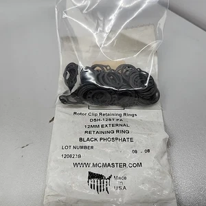 85 x DSH-12ST PA / DSH 12ST PA MCMASTER 12 MM anelli di fissaggio clip rotore - NUOVO - Foto 1 di 3