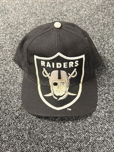 Vintage Raiders Big Print SnapBack Hat Extremely Rare - Picture 1 of 3