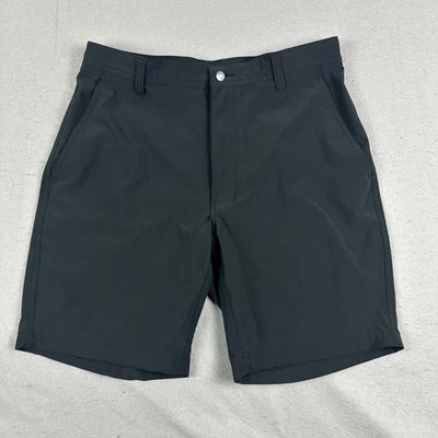 Pantalones Cortos FootJoy Para Hombres 32 Negros Golf Performance 8" Flex Chino Elastizados Golfista Foto 1 de 4