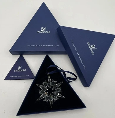2007 Swarovski CRYSTAL .Annual Edition Snowflake Ornament --NEW IN ORIGINAL BOX