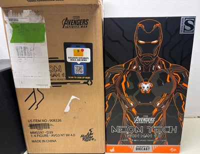 Hot Toys: Iron Man MMS597-D39 Avengers: Infinity War Neon Tech 4.0 Foto 1 de 2
