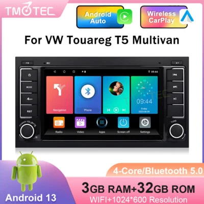 Autoradio 4-Kern DAB+Android 13 GPS Für VW SKODA Polo Golf Passat Seat CarPlay - Bild 1 von 4