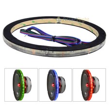DS18 Single 8" Speaker Ring RGB LED 1/2" Spacer Waterproof Light LRING8