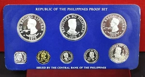 1975 Republic of The Philippines 8 Coin Silver Proofs w/case & COA #507 - Picture 1 of 14