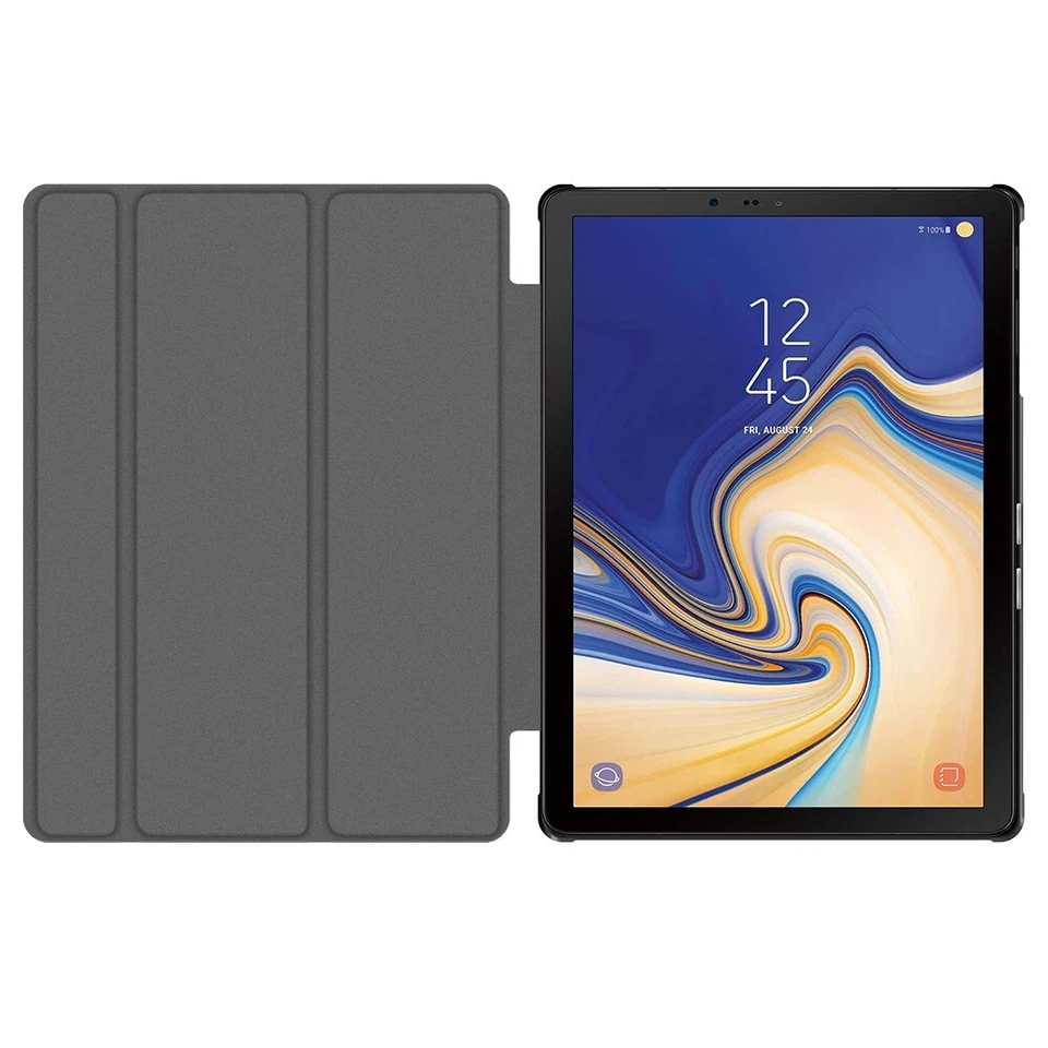 Dustproof PU Leather Stand Case Flip Cover for Samsung Galaxy Tab S4 10.5" T837R - Image 1 of 1