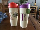 Kate Spade RED and PURPLE Travel Mugs. K and R available w/ new tags