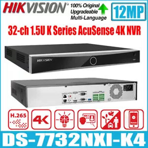 Hikvision 12MP 4K AcuSense NVR DS-7732NXI-K4 32 Kanal Netzwerk Videorecorder - Bild 1 von 10
