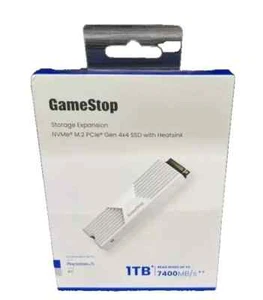GameStop Storage Expansion NVMe M.2 PCIe Gen 4x4 SSD with Heatsink - 1TB - PS5 - Photo 1/1