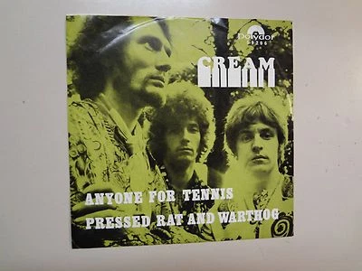 CREAM: Anyone For Tennis-Pressed Rat And Warthog-Norway 7" 68 Polydor 59 206 PSL - Image 1 of 4