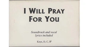 I Will Pray For You ~ Christian ~ Gospel ~ Karaoke ~ Cassette ~ Good - Picture 1 of 1