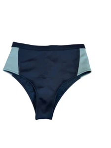 Women's Roxy High Waist neoprene Bikini Bottom Size M Black & Gray - Picture 1 of 3