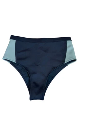 Women's Roxy High Waist neoprene Bikini Bottom Size M Black & Gray - Image 1 of 3