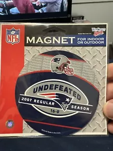 New England Patriots 2007 Undefeated Season 16-0 Perfect Diecut Magnet 5x5 NFL - Picture 1 of 1