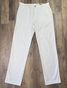Vineyard Vines Breaker Pant Mens 32x32 Straight White Chino Preppy Beach Pants. - Picture 1 of 7