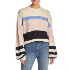 Sanctuary Womens Multicolor Knit Long Sleeve Sweater Size 3X