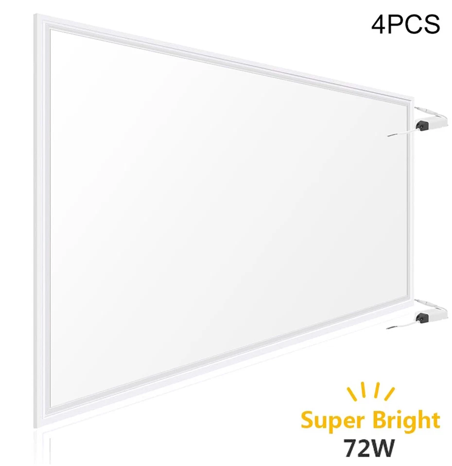 72w Ceiling Suspended Recessed LED Panel White Light Office Lighting 1200 X 600