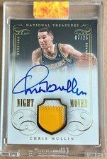 2013-14 National Treasures Chris Mullin Night Moves Patch On-Card Auto /25