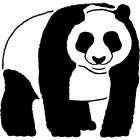 Szablony ścienne 'Panda' / szablony (WS000867)