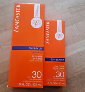 LANCASTER Sun Beauty Set Subline Tan Body Milk & Face Cream SPF 30 NEU - Bild 1 von 5