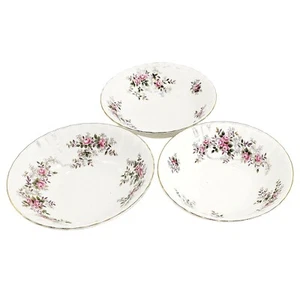 Royal Albert Bone China Lavender Rose 3 Coupe Cereal Bowls England Retired VTG - Picture 1 of 3