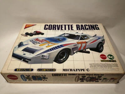 NICHIMO 1/12 Scale Corvette Racing RC Model Car Kit White with Box Unassembled - Image 1 of 4