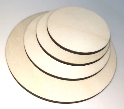 Runde Holzscheibe - individueller Zuschnitt nach Maß - 4mm Sperrholz Platte - Bild 1 von 2