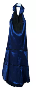 Vestido Halter De Colección Años 90 Santuario Hollywood Tafetán con Volantes Vamp Whimsigoth XL - Imagen 1 de 9