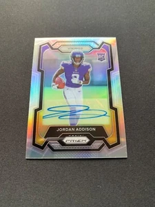 2023 Panini Prizm Jordan Addison #368 Silver Prizm AUTO Rookie RC Vikings - Picture 1 of 2
