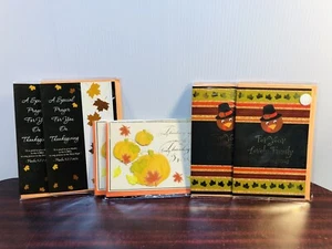 Thanksgiving-Karten funkelndes Kürbisblatt Blume dankbarer Papyrus Herbst Menge 6 - Bild 1 von 13